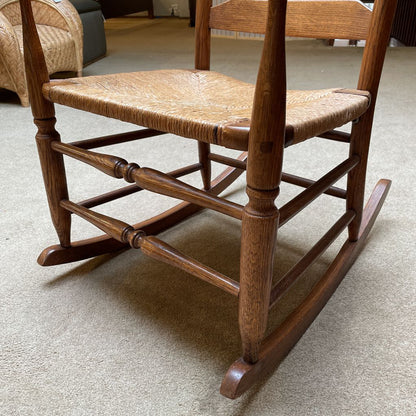 Boling Chair Co. No. 278 Woven Seat Ladder Back Rocking Chair