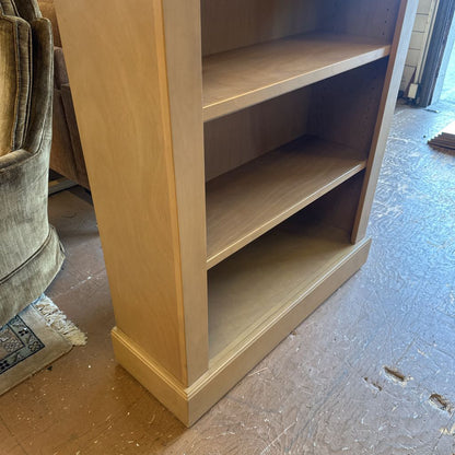 Tall Lightwood Bookcase W/Crown