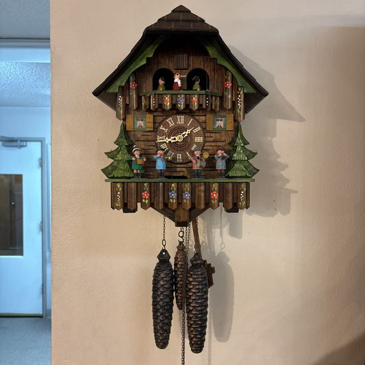Wood Carved Cuckoo Clock