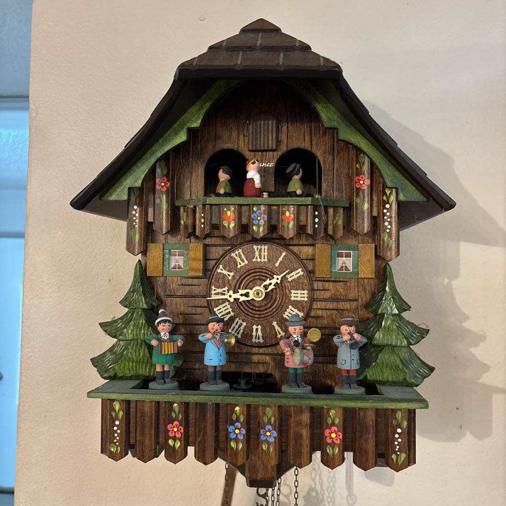 Wood Carved Cuckoo Clock