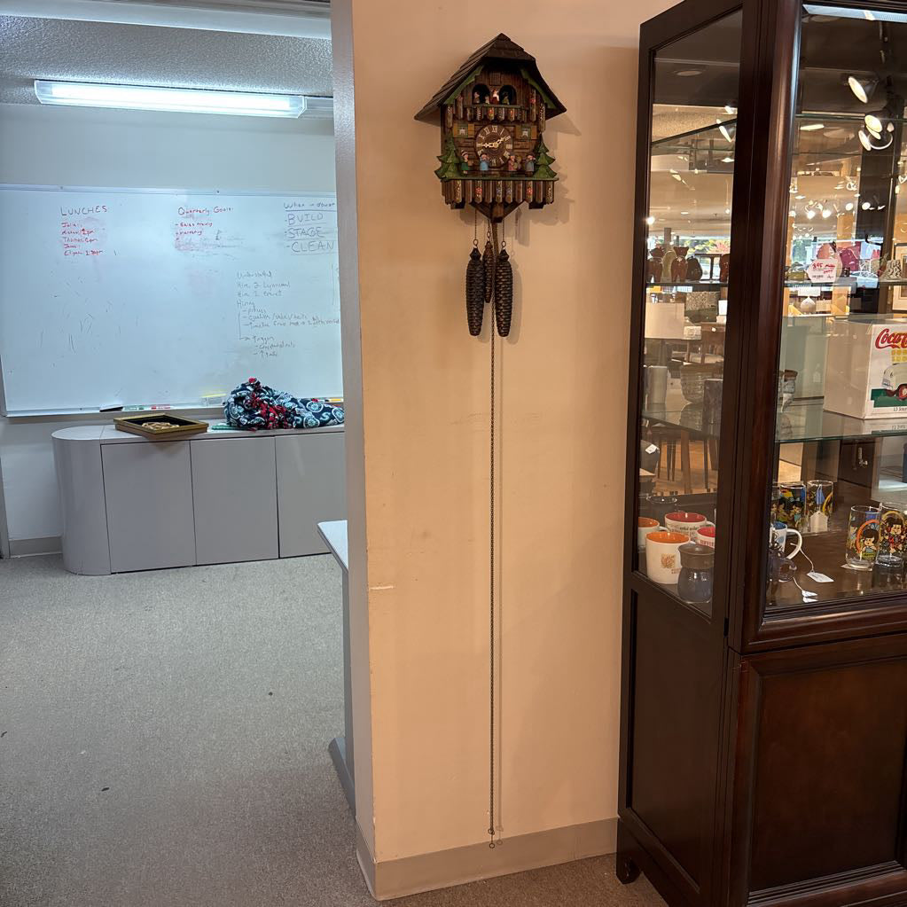 Wood Carved Cuckoo Clock