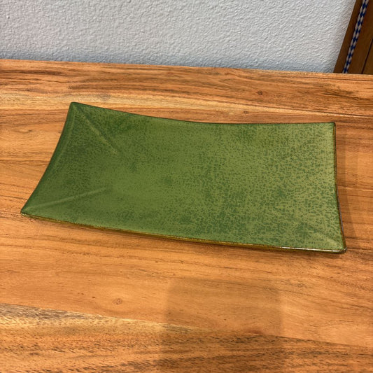 Green Glazed Tray
