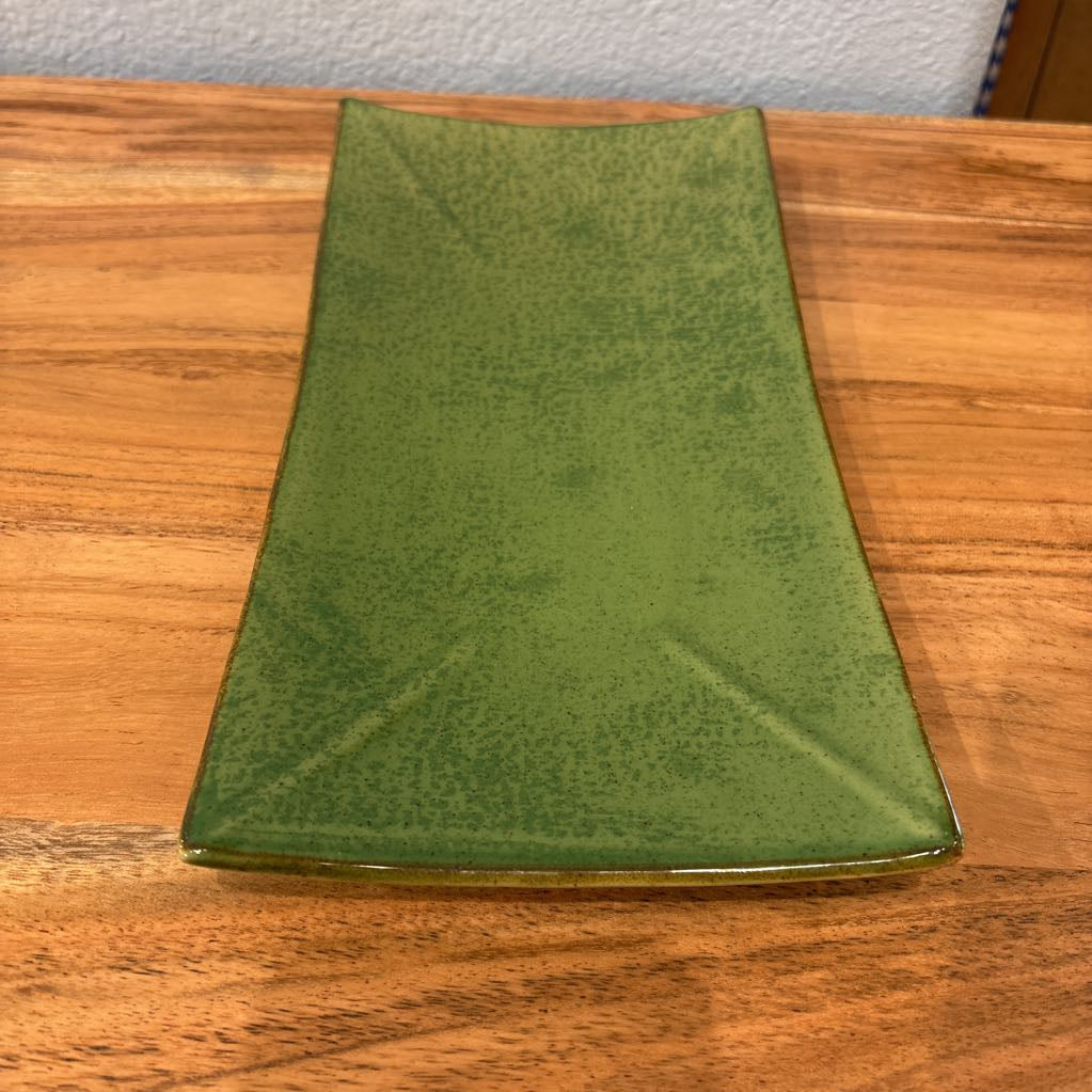 Green Glazed Tray