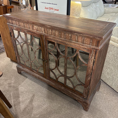 Rustic Mercury Glass Cabinet