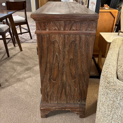 Rustic Mercury Glass Cabinet