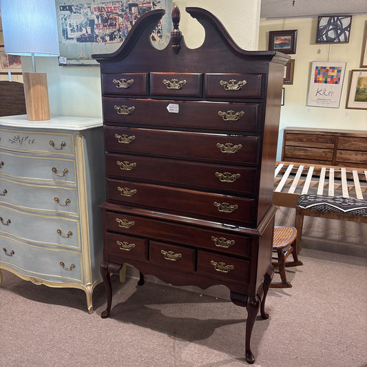 Vintage Lea Queen Anne Style Highboy