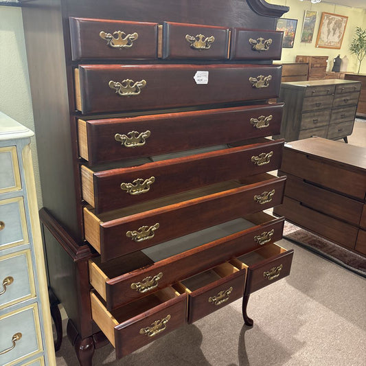 Vintage Lea Queen Anne Style Highboy