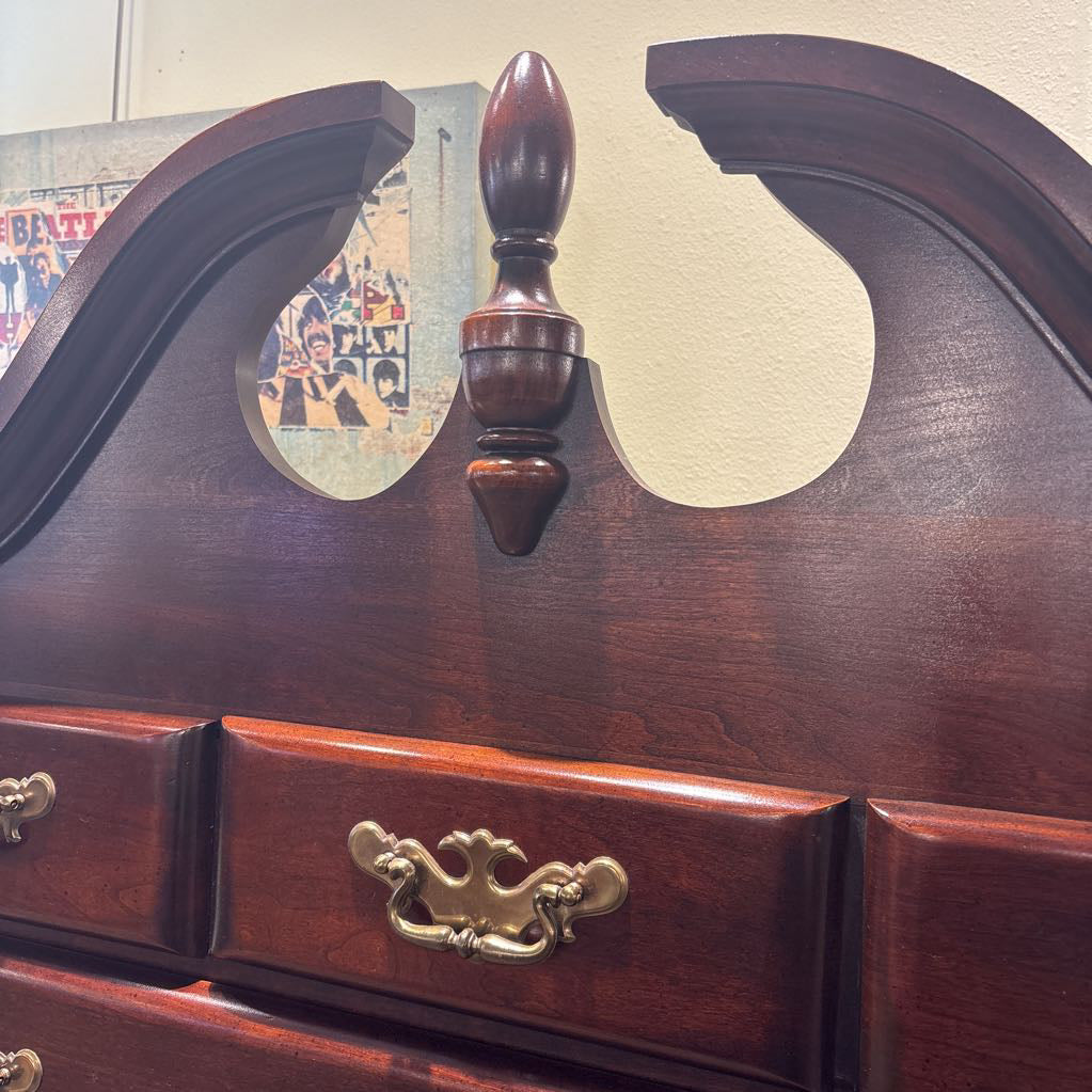 Vintage Lea Queen Anne Style Highboy