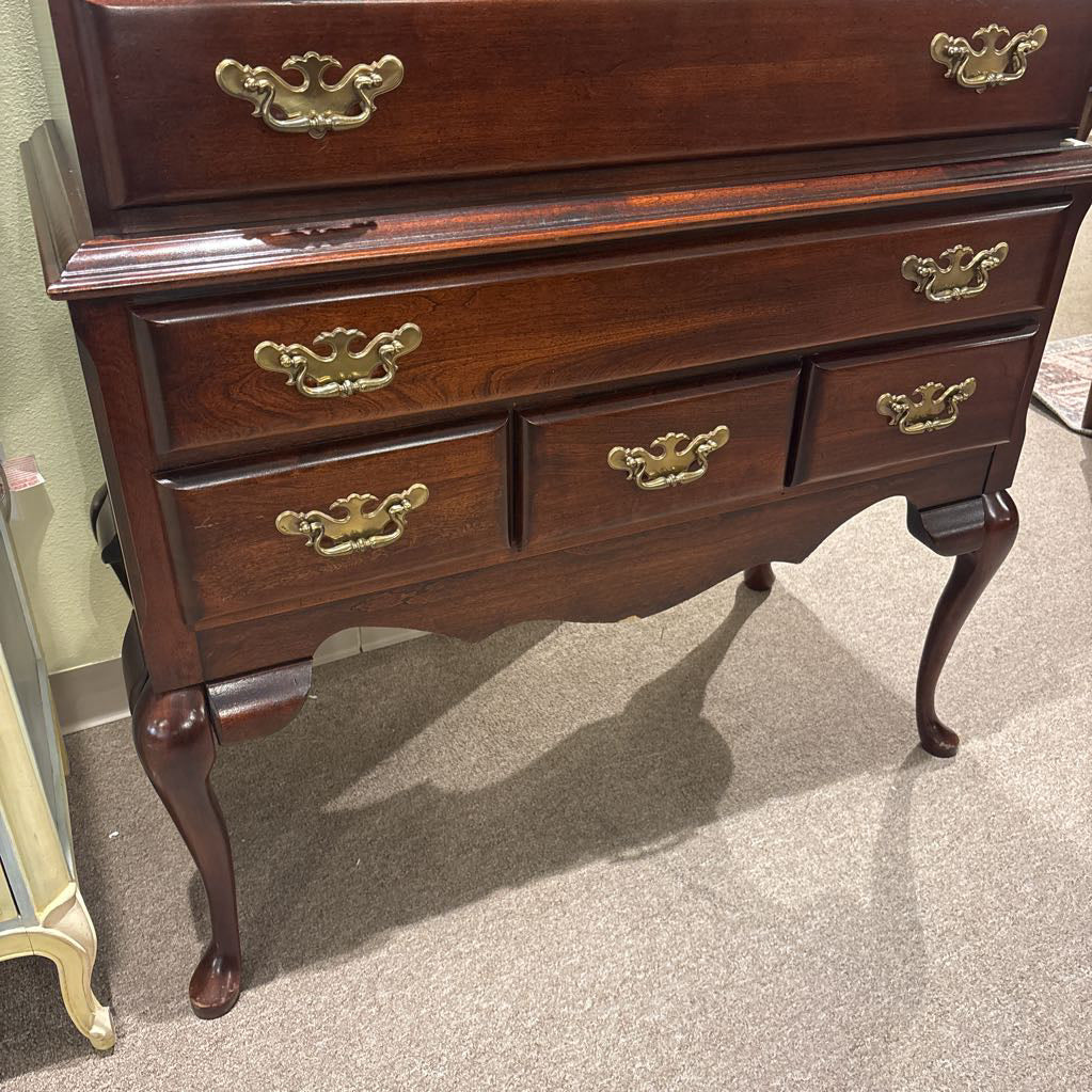 Vintage Lea Queen Anne Style Highboy