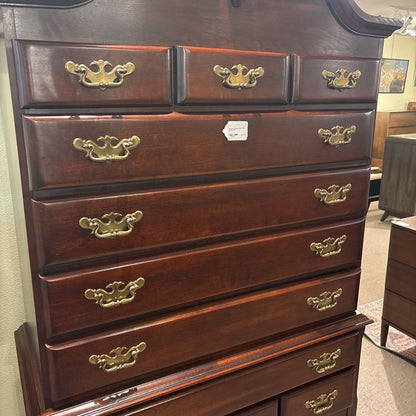 Vintage Lea Queen Anne Style Highboy