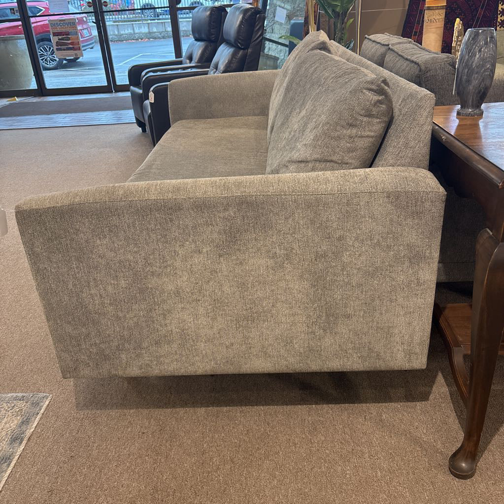 Biltwell Grey Wood Trim Sofa