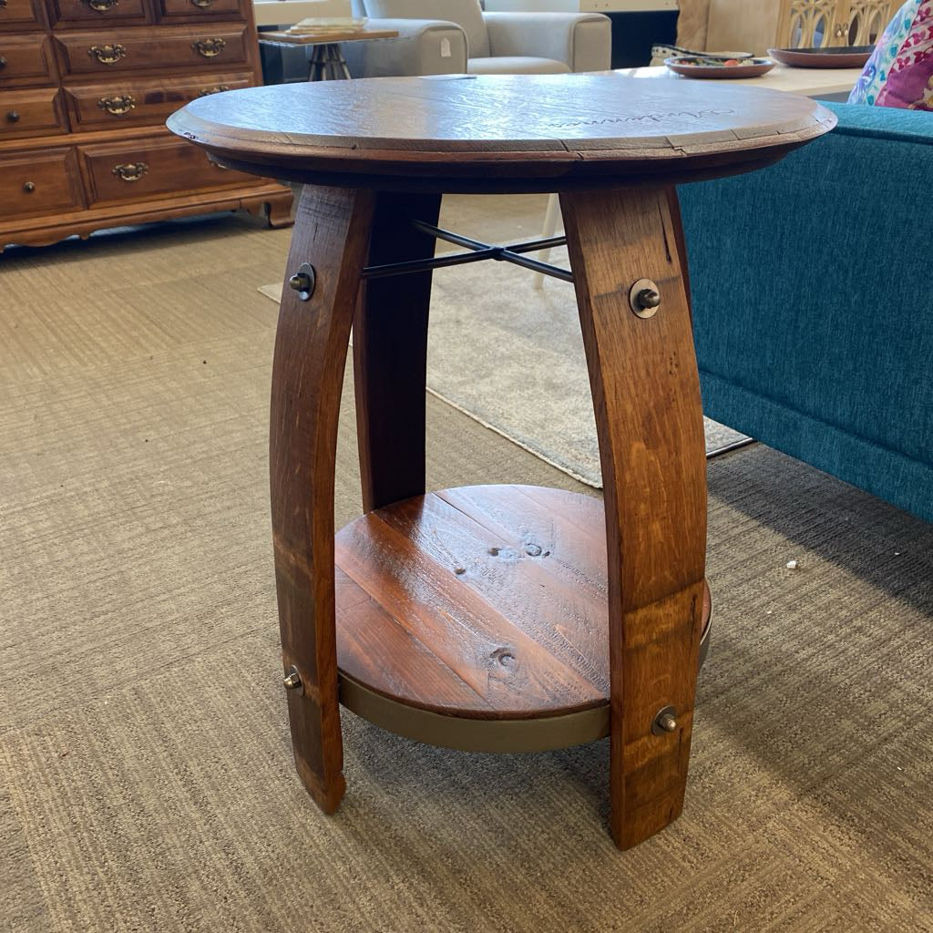 ARDENNES Wine Barrel Side Table