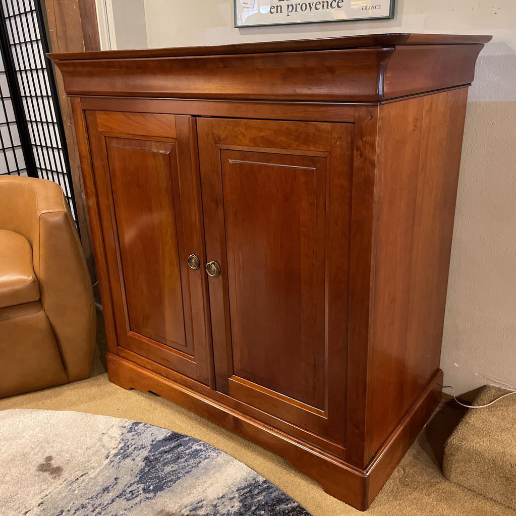 Grange Warm Wood Sliding Door Box TV Cabinet/Media Console C MEDIA STANDS
