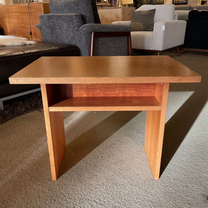Danish Wood Rectangular Side Table