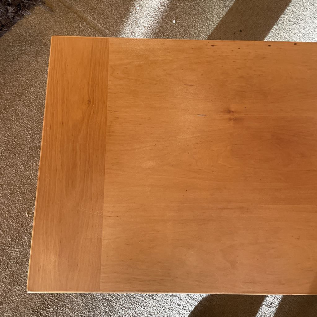 Danish Wood Rectangular Side Table