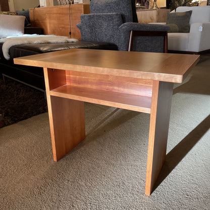 Danish Wood Rectangular Side Table