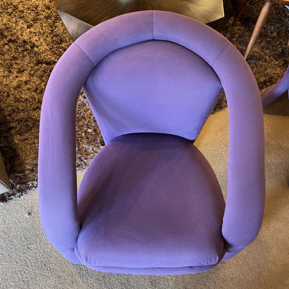 Purple 80's Post Modern Sculptural Chairs