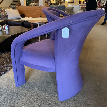 Purple 80's Post Modern Sculptural Chairs