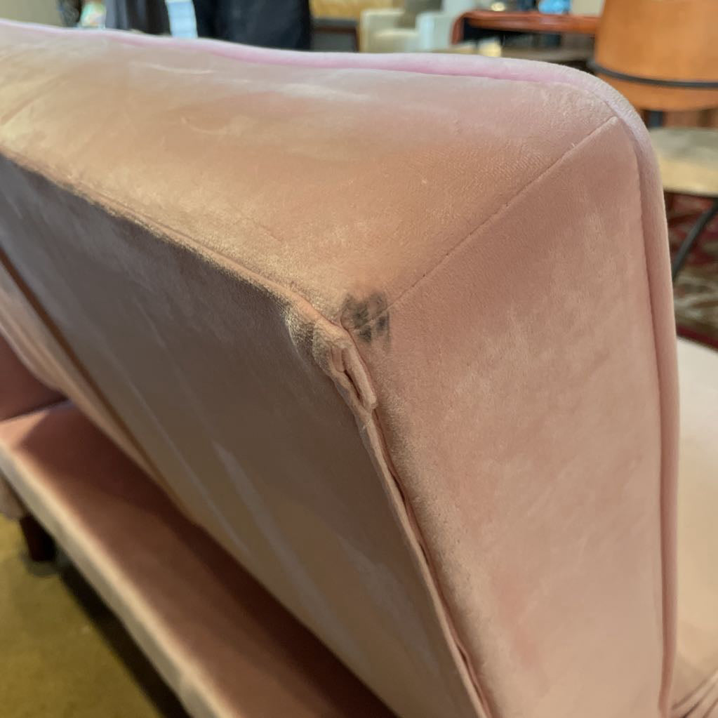 Pink Velvet Tufted Click Clack Sofa