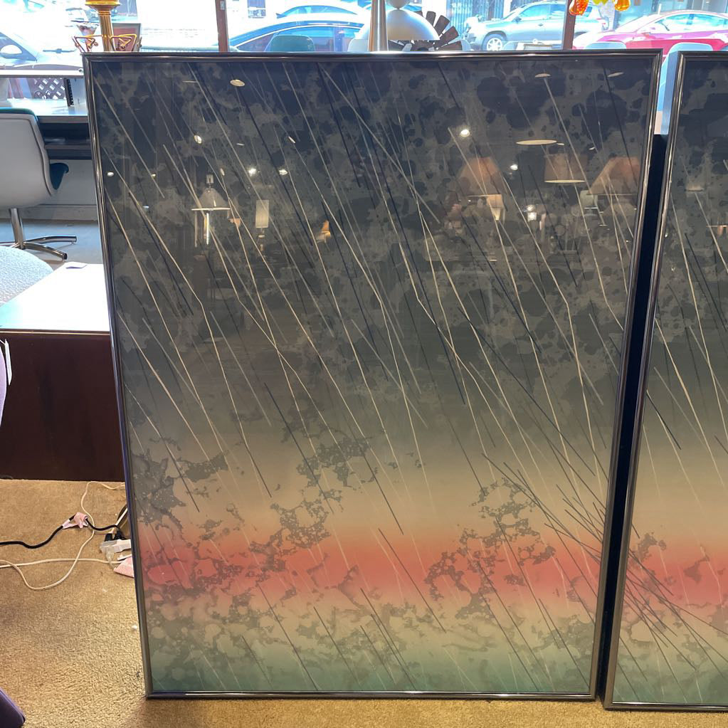 Joe Feddersen Rainscape Triptych Art ART