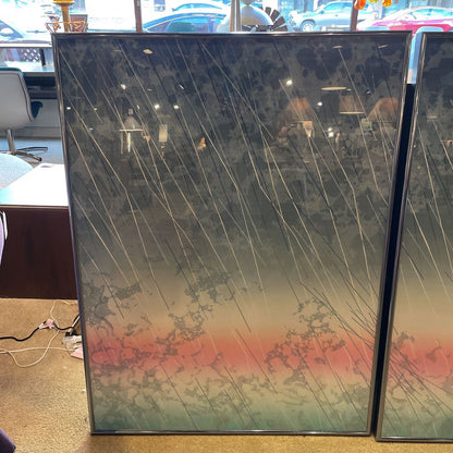 Joe Feddersen Rainscape Triptych Art ART