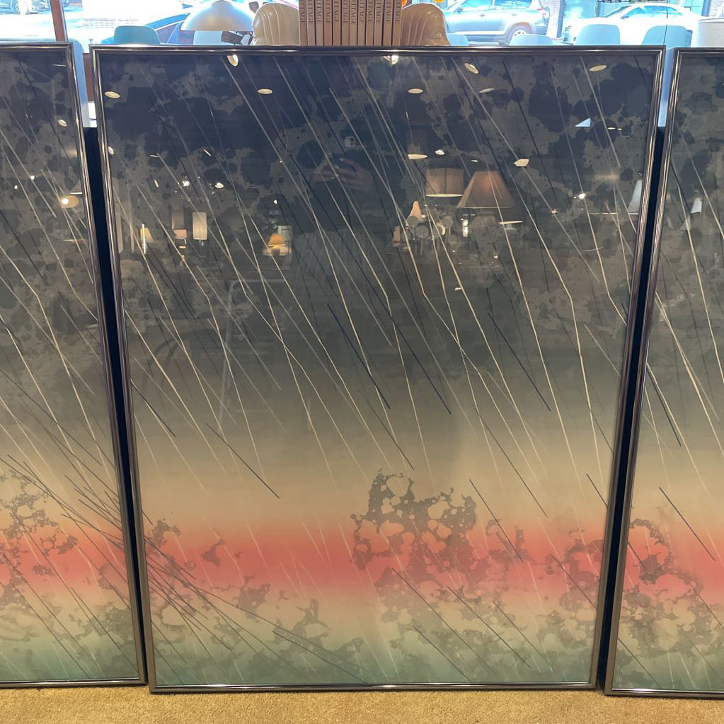 Joe Feddersen Rainscape Triptych Art ART