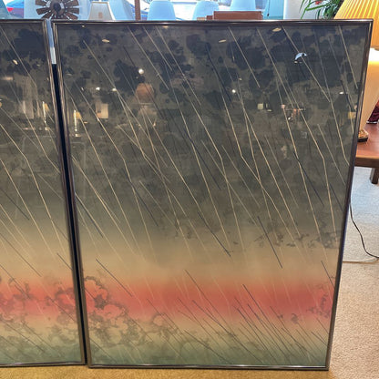 Joe Feddersen Rainscape Triptych Art ART
