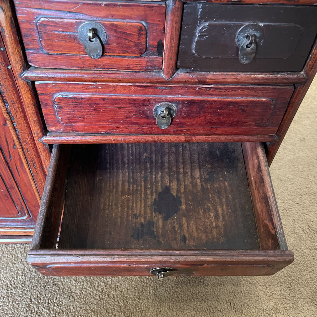 Antique Chinoiserie Small Cabinet