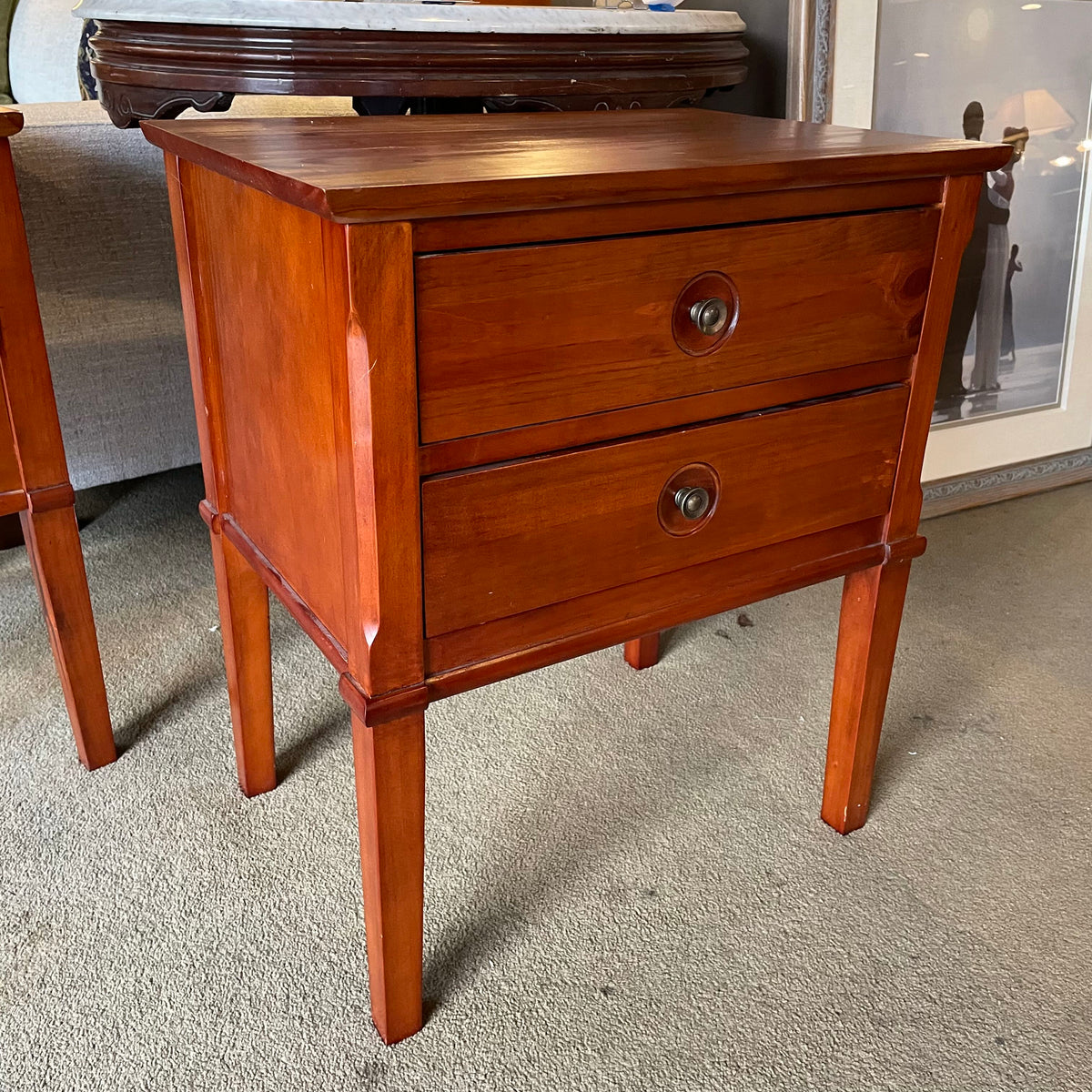 Warm Tone 2 Drawer Nightstand C NIGHTSTANDS