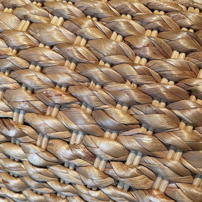 Woven Water Hyacinth Footstool/Ottoman