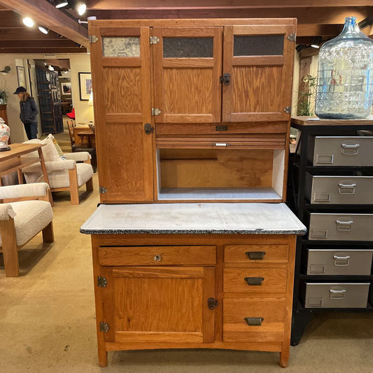 Blonde Oak Kitchen Cabinet w/ Flour Sifter