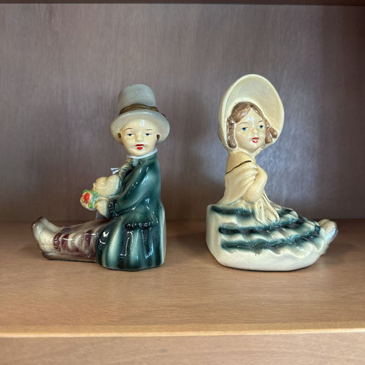 Boy and Girl Vintage Bookends
