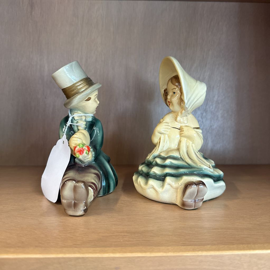 Boy and Girl Vintage Bookends