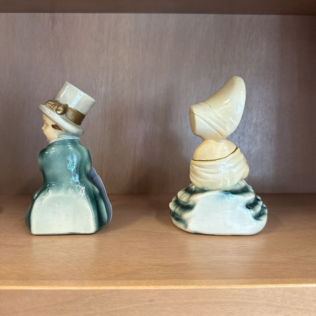 Boy and Girl Vintage Bookends