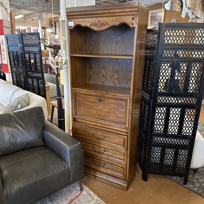 Vintage 3 Drawer Shelf w/ Bar Cabinet